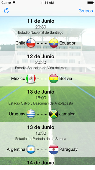 App Copa América 2015 Deluxe