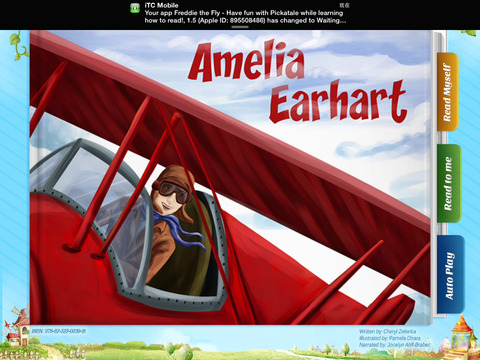 Amelia Earhart - Have fun with Pickatale while learning how to read