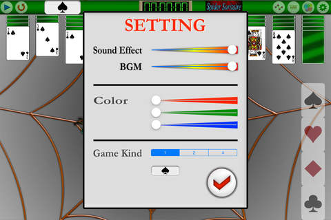 Touch Spider Soritaire FVD screenshot 4