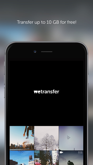 Скриншот WeTransfer