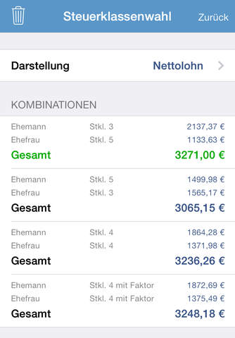 Nettolohn 2015 für iPhone screenshot 4