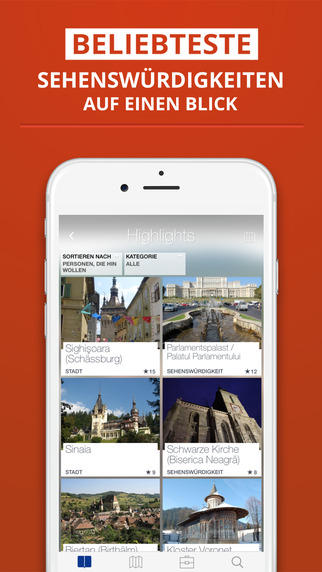 【免費旅遊App】Rumänien - dein Reiseführer mit Offline Karte von tripwolf (Guide für Sehenswürdigkeiten, Touren und Hotels in Bukarest, Sighişoara (Schässburg), Sinaia uvm.)-APP點子