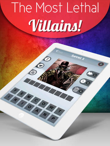 【免費遊戲App】Comic Book Pic Quiz - The Greatest Batman Villains Edition-APP點子