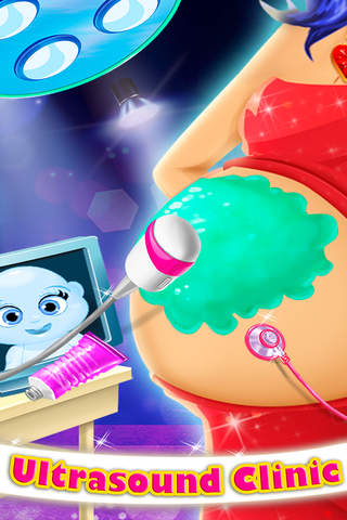 New-Born Baby Star Celebrity - My mommys fun girl and pregnancy kids care game free screenshot 2