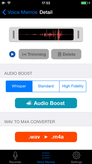 【免費商業App】Voice Recorder HD for Audio Recording, Playback, Trimming and Sharing-APP點子