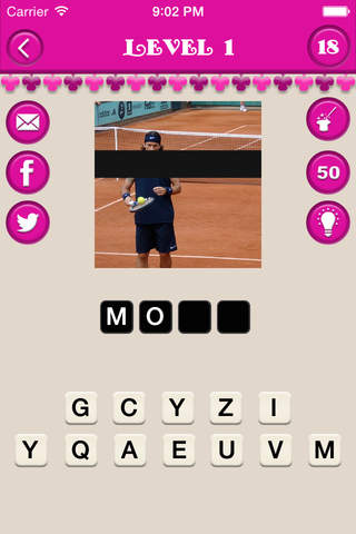 Guess Tennis Star Quiz screenshot 2