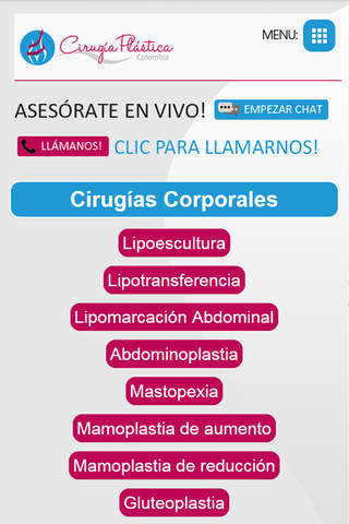 Cirugía Plástica Colombia screenshot 2
