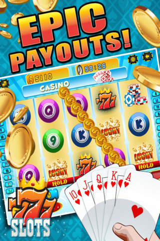 Aces Bingo Slots Casino - Crazy Fun Vegas-Style Super Bingo Slot Machine Game Free screenshot 4