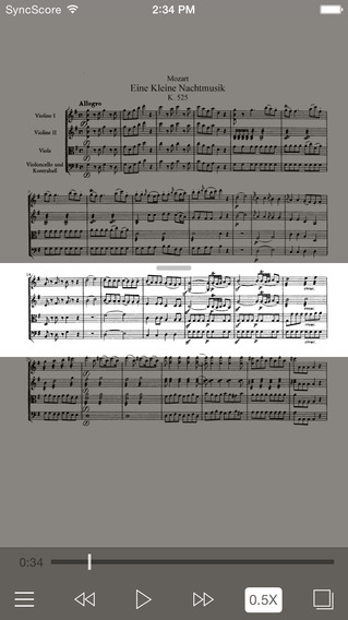 【免費音樂App】Mozart Eine kleine Nachtmusik - SyncScore-APP點子