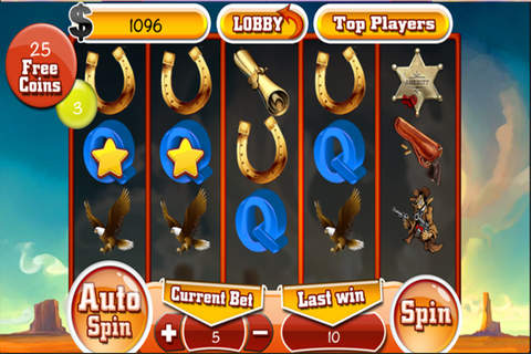 CowBoy Texas-Casino Slots-Blackjack-Rouletter! screenshot 4