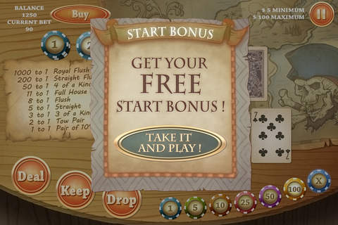 Let Pirates Ride Poker screenshot 3