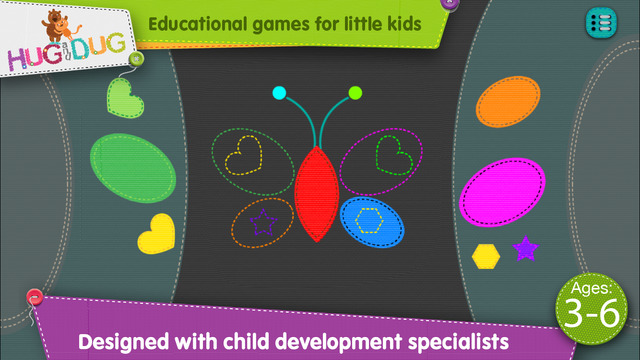 免費下載教育APP|HugDug Shapes 3 - Early geometry shapes puzzles for toddlers and preschool kids app開箱文|APP開箱王