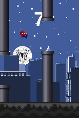 Flappy Jumping Hero: Spiderman edition screenshot 3