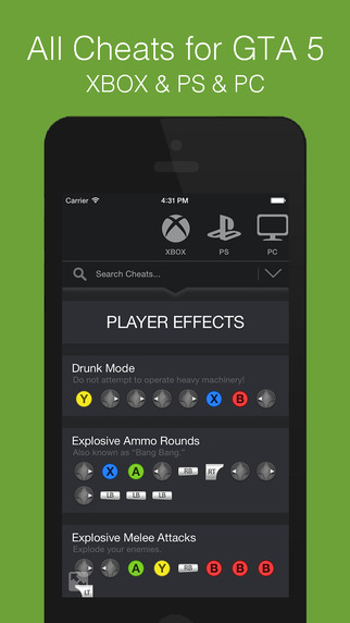 【免費工具App】All Cheats For GTA 5-APP點子
