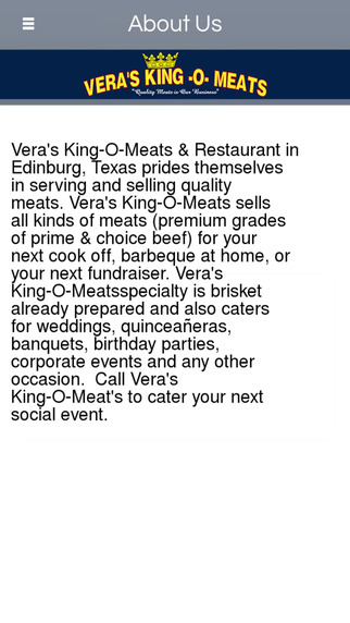 【免費商業App】Vera's King O Meats - Edinburg-APP點子