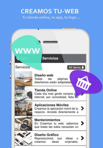 Creamos-tuweb, Diseño web y aplicaciones móviles. screenshot 3