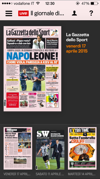 【免費新聞App】Gazzetta Gold - La Gazzetta dello Sport-APP點子