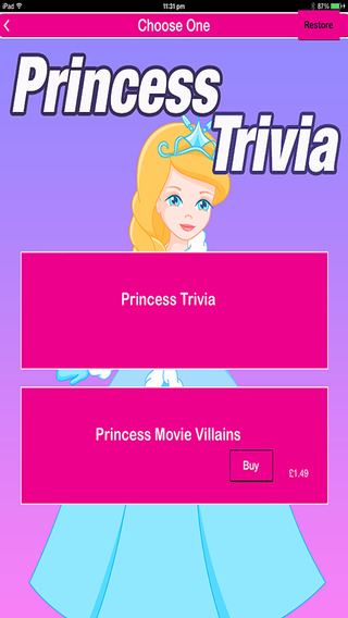 【免費遊戲App】Princess Trivia-APP點子