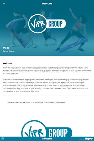 ViPR Group Fitness screenshot 2