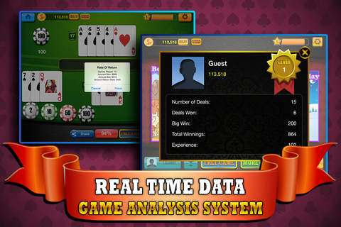 Blackjack 21 AllStar - Play the most Famous Card Game in the Casino for FREE ! screenshot 3
