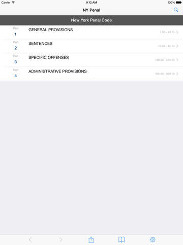 【免費書籍App】NY Penal Code (New York Law/Statutes)-APP點子