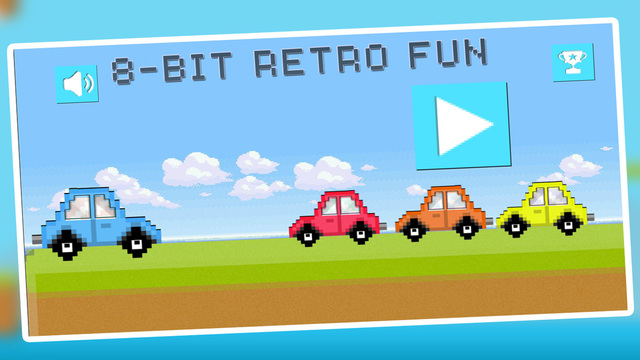 Jump Car Retro : 8bit Arcade Challenge