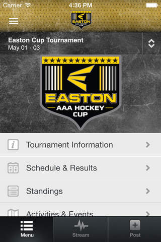 Easton Cup Tournament App screenshot 2