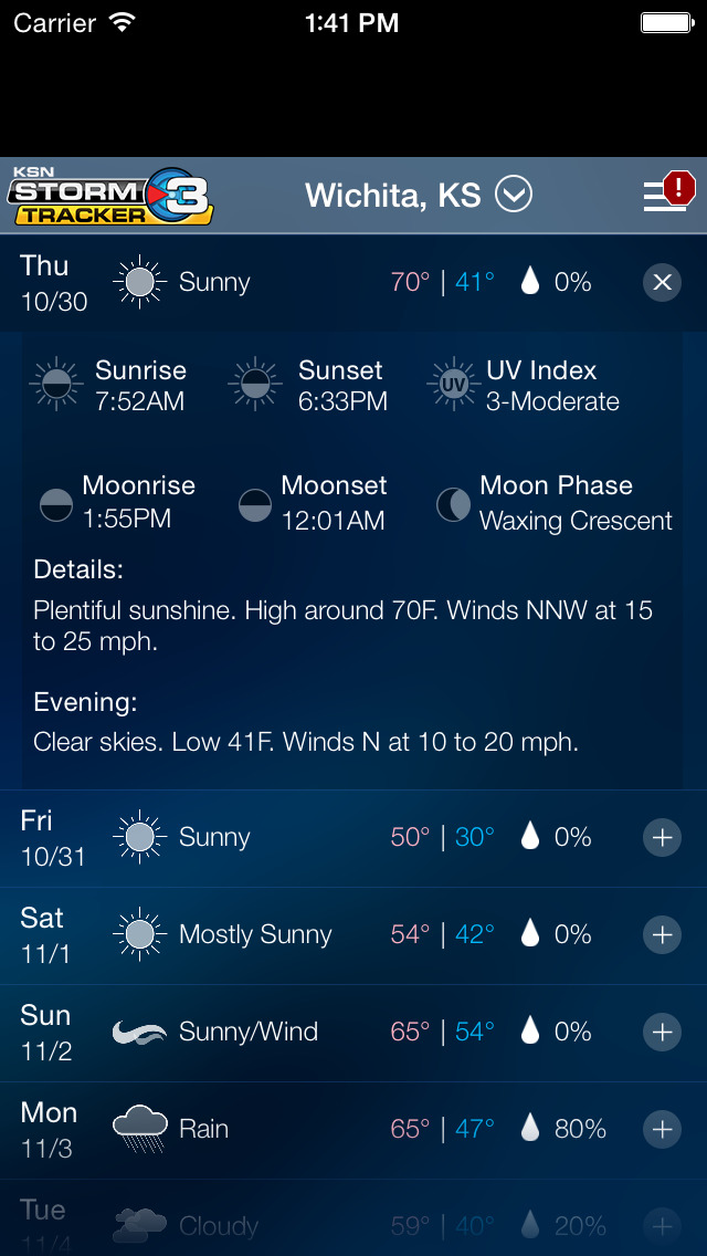 Storm Tracker 3 - Wichita Radar & Forecasts