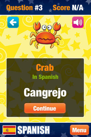 Study Spanish Words - Learn the language for travel in Spain screenshot 4