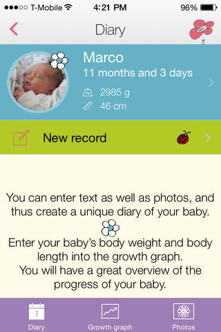 Preemie Baby Diary screenshot 4
