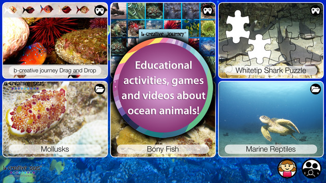 Ocean Animal Learning - Educational Games Books and Videos about Marine Life by b-creative Journey