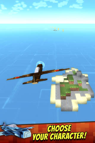 Survival Planes - Mine Air Dog Fight Combat Game with Blocky Aircrafts screenshot 3