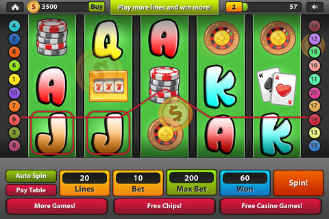 Lucky Streak Bonanza Slot Machine - High Roller Casino screenshot 2