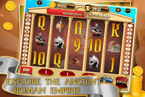 Caesar's Empire Slot Machine - Roman Casino Gambling Craze FREE screenshot 2