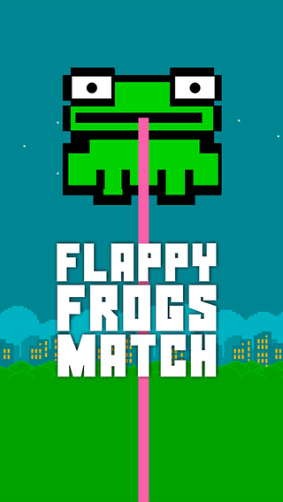 Flappy Frogs Match - Play Free 8-bit Art Block Classic Old School Crossy Pixel Hopper Matching Zoo P