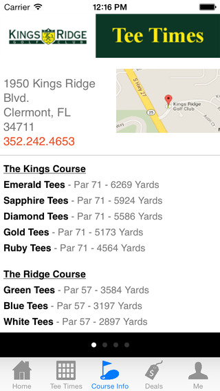 【免費運動App】Kings Ridge Golf Tee Times-APP點子