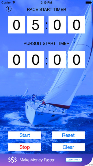 Sailing Pursuit Race Timer