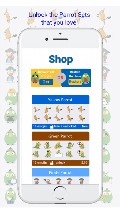 ParrotMoji - Cute Parrot Emojis for Bird Lovers screenshot 4