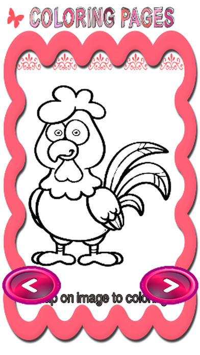 Bunny And Chicken Coloring Book Game For Kids screenshot 2