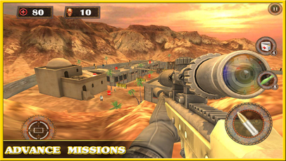 Desert Sniper Strike 3d : Ruthless war missions screenshot 2