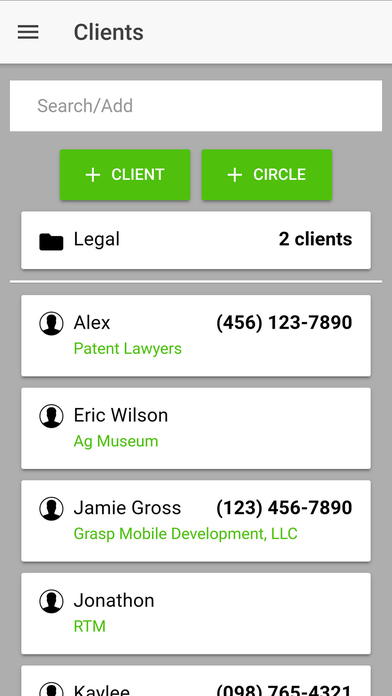 Client Circle screenshot 2