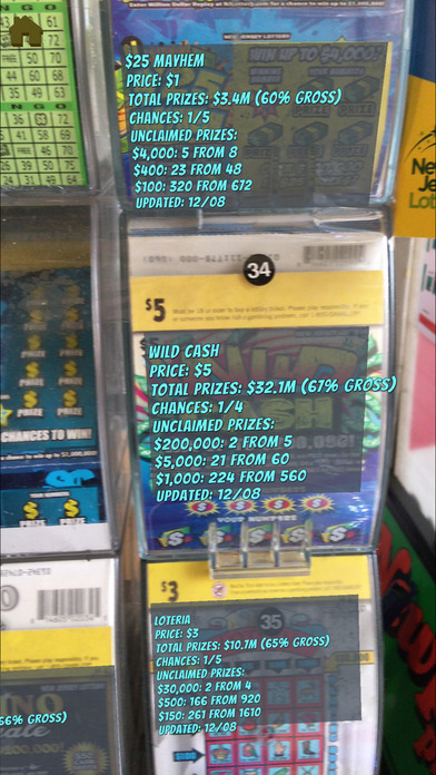NJ+NY Scratch Lottery Odds screenshot 4