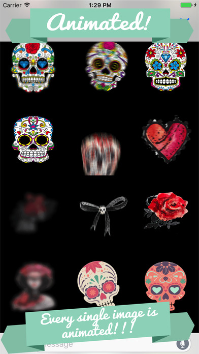 Animated Day of the Dead Stickers for Messaging screenshot 2