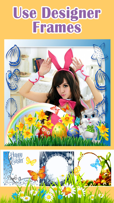 Easter Bunny Photo Frame and Sticker screenshot 3