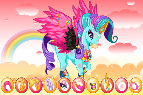 Rainbow Unicorn - Pets Dressup Salon screenshot 2
