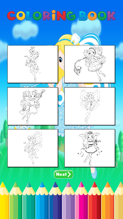Fairy Princess Coloring Book - Art for Kid screenshot 3