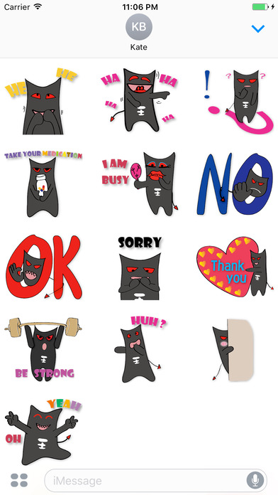 A Funny Satan Stickers For iMessage screenshot 3