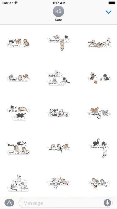 Cat Cat Cat English Version Stickers Pack screenshot 2