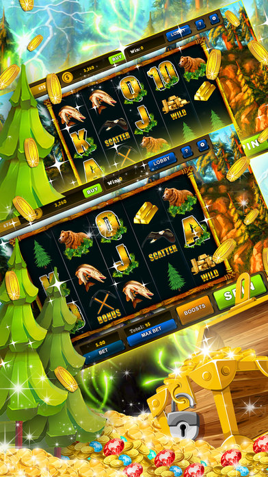 Grizzly bear slots: Win big at jungle casino screenshot 3