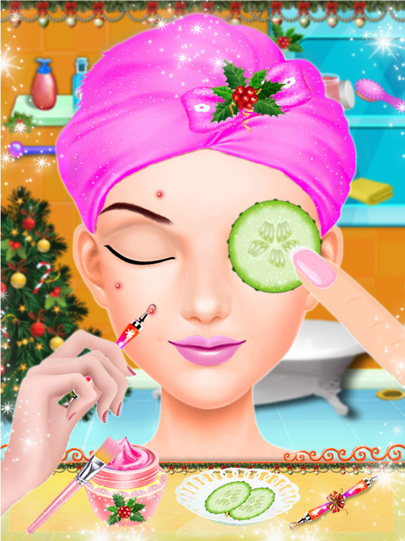 Christmas Hair Salon & Makeover: Игры для девочек на iPad